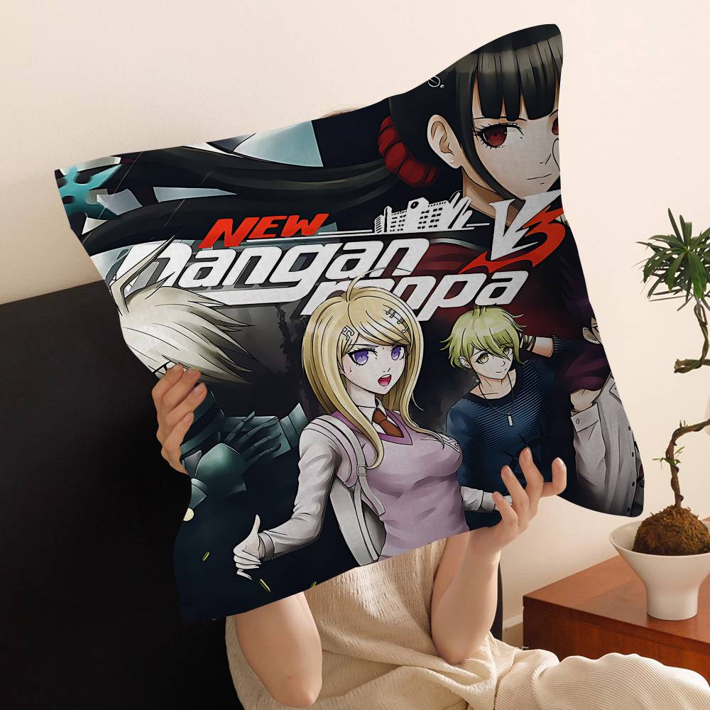 Anime Game Danganronpa Lucky Dragon Pillow Cover Sofa Cushion Cover Home Room Decoration Children Gift