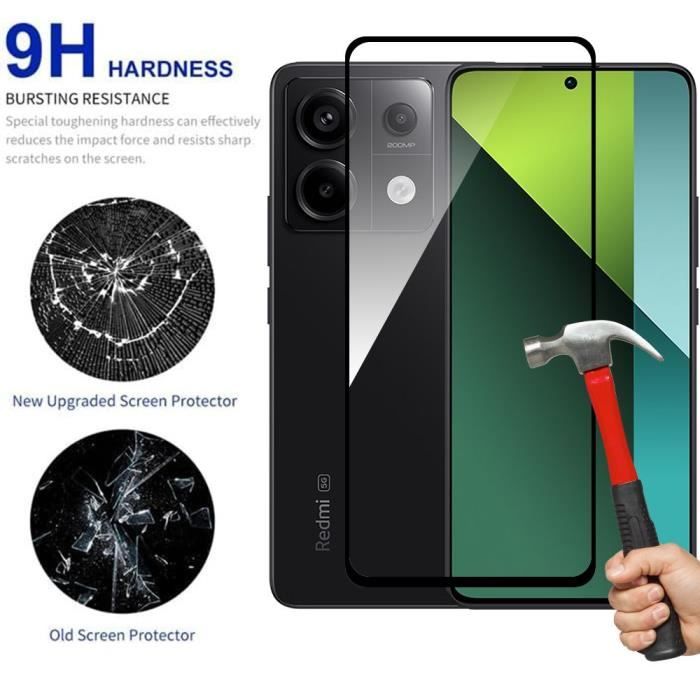 Protecteur d'écran - E.F.Connection - Redmi Note 13 Pro 4G-5G - Verre trempé 9H - Lot de 4 - Résistant aux rayures