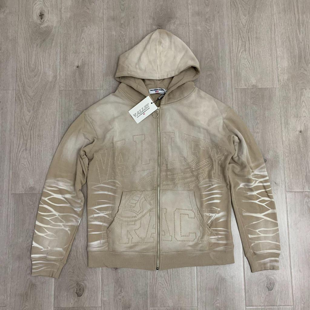 Vale Forever Sand Garden Vyšívaná mikina na zip - Trendy americká značka