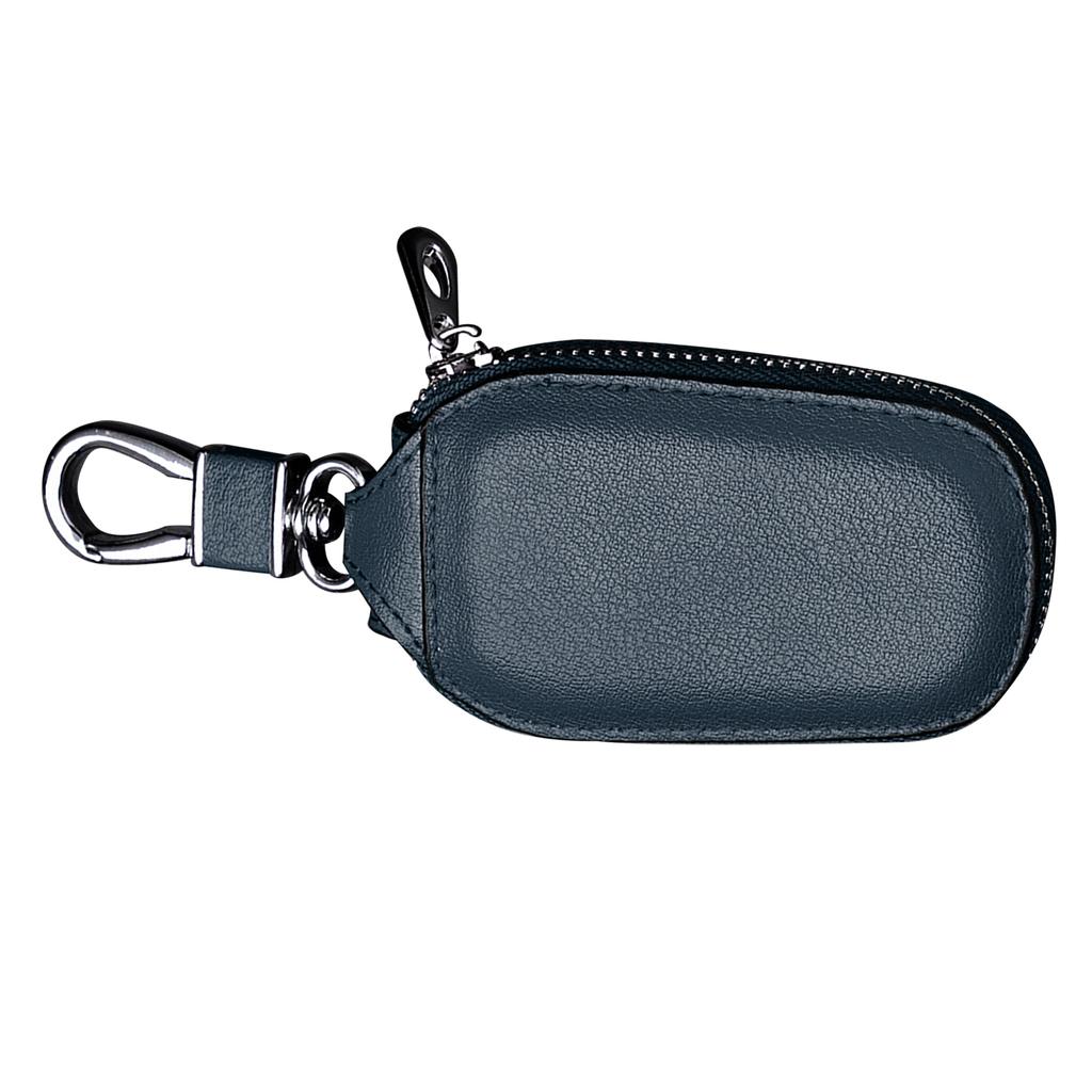 Car Key Fob Holder Versatile Large Capacity Waist Hanging Durable Car Key Case for Home Men Office Blue