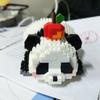 Hua Hua Panda Eating Bamboo Micro Blocks Kit Building Model, Cute Desk Decor & STEM Educational Toy Gift for Kids Animal Lovers