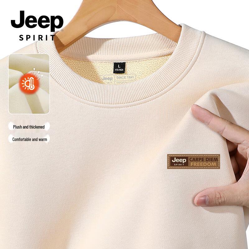 

JEEP SPIRIT Men s Fleece Pullover Sweatshirt 5XL