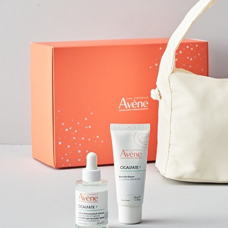 [Avene] Barrier Care Cicalfate Intense Serum 30mL + Blemish Cream 40mL + Half Shirring Bag Gift Set