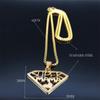 Super Mama Papa Mom Dad Necklace for Women Men Stainless Steel Gold Color Spanish Letter Family Love Chain Gift Jewelry N4250S01