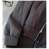 Women's 2-Piece Casual Tracksuit, Zip-up Collar Sweatshirt Elastic Waist Pants Loose Fit Loungewear Set