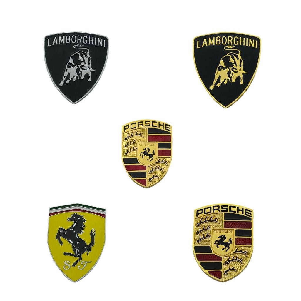 Premium Car Stickers: Ferrari, Porsche, Lamborghini Styles, Metal Finishes