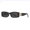 Trendy Internet celebrities European and American small frame double B street shot ins simple retro sunglasses sports street shot premium sunglasses