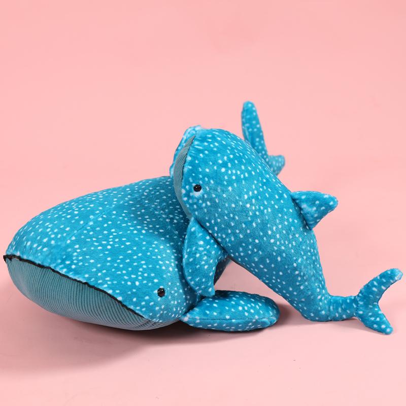 Giocattoli Peluche Balena Blu Delicati Carini e Affascinanti Cuscino Morbido da Dormire Adorabile Animale Marino Bambola Squalo Blu Regali per Data di Nascita