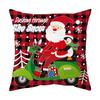Classic Simple Christmas Series Cushion Pillow Cover Fashion Santa Claus Christmas Tree Pattern Pillowcase Home Sofa Decoration