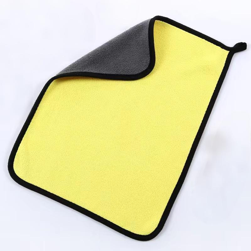 Coral Fleece Double-Sided Car Cleaning Towels (10-Pack)