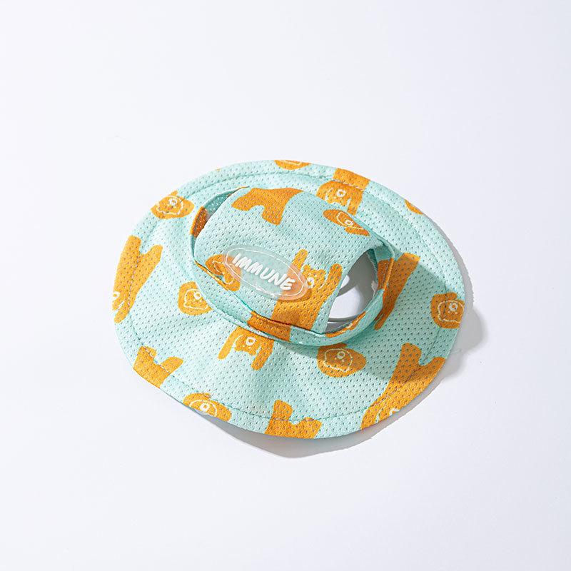 Spring and Summer Puppy Dog Clothing Breathable Elastic Bear Traction Cool Clothes with Hat Set Than Bear Cooling Pet Clothes