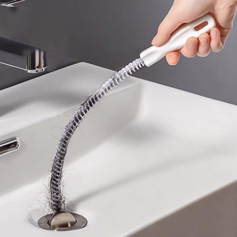 Super Long Pipe Dredging Brush Bathroom Hair Sewer Sink Cleaning Brush Flexible Drain Cleaner Clog Plug Hole Remover Tool