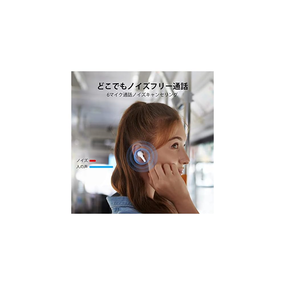 1MORE Aero Wireless Earbuds Active Noise Cancelling Bluetooth 5.2 IPX5 Waterproof White