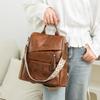 PU Backpack Women's Large Capacity Tassel Backpack Lightweight Multi-function Shoulder Bag