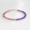 Natural Crystal Bracelet Design Light Luxury Amethyst Strawberry Crystal Beaded Bracelet Versatile Jewelry