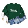 Stronger Than the Storm Printed Round Neck Sweatshirt - Autumn/Winter Collection
