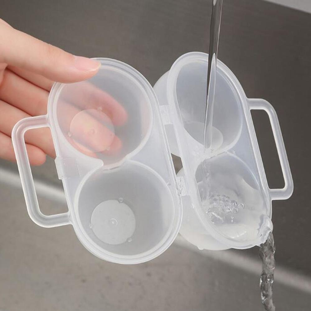 Egg Storage Box Portable Plastic Egg Dispenser Holders For Case With Fixed Handle Outdoor Camping Picnic Eggs Box Kitchen Gadget