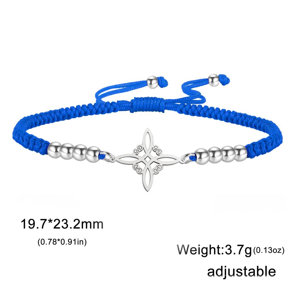  Wicca Witch Knot Bracelet Stainless Steel God Name Tetragrammaton Pentagram Bracelet Solomon Amulet Jewelry Wholesale