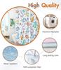 Cute Dinosaur Pattern Polyester Shower Curtain 180X180Cm - Waterproof Kids Bathroom Decor With Hooks For Home Textiles