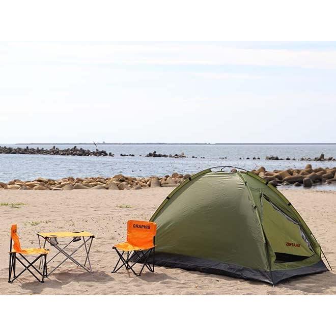 Graphis 2-person dome tent GR-H1011 Green Approx. W120 x D200 x H110cm