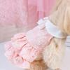 Layer Ruffle Pet Princess Dress Multi Layer Ruffle Breathable Su Dog Clothes Bowknot Comfortable Pet Skirt Clothes Party Outfits