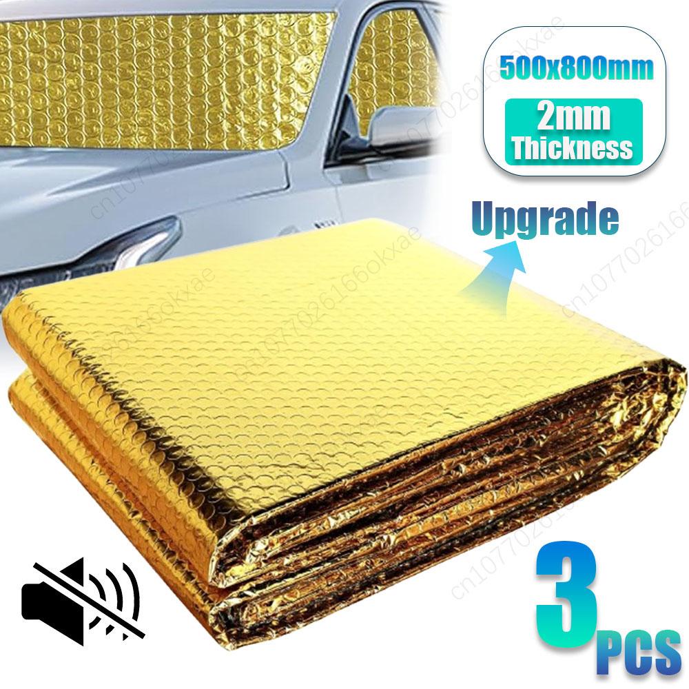 

1-3 шт 500*800 мм 2 мм автомобильный шумоизоляционный коврик шумоизоляция теплоизоляция шумоизоляционный коврик капот закрытые ячейки пены аксессуары