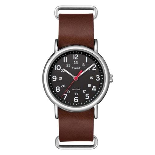 

Часы унисекс Timex Weekender 38 мм в коричневом/черном цвете