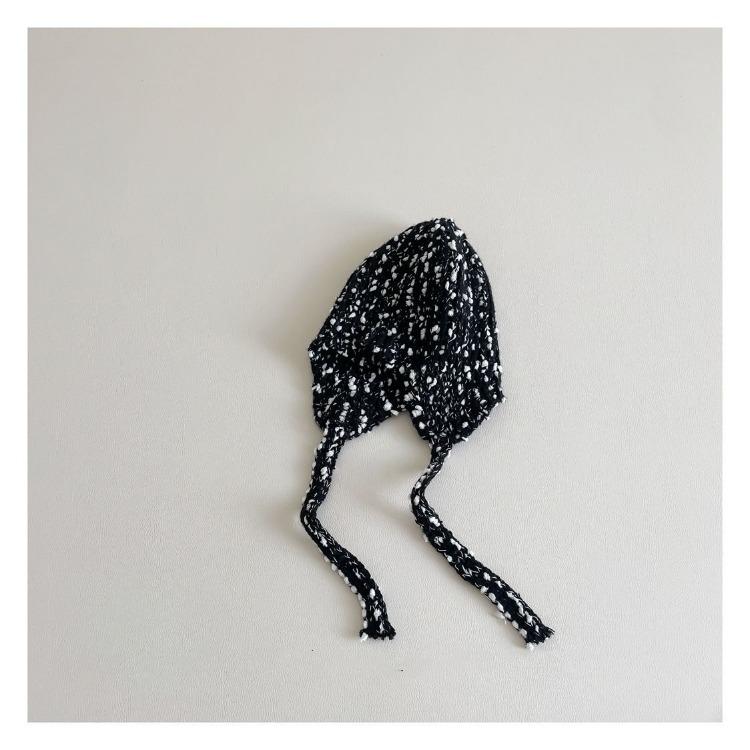 Cute Baby Girl Hat with Braids Brim Winter Warm Knitted Earflap Cap Fashion Beanie for Toddler Soft Yarn Crochet Infant Hat