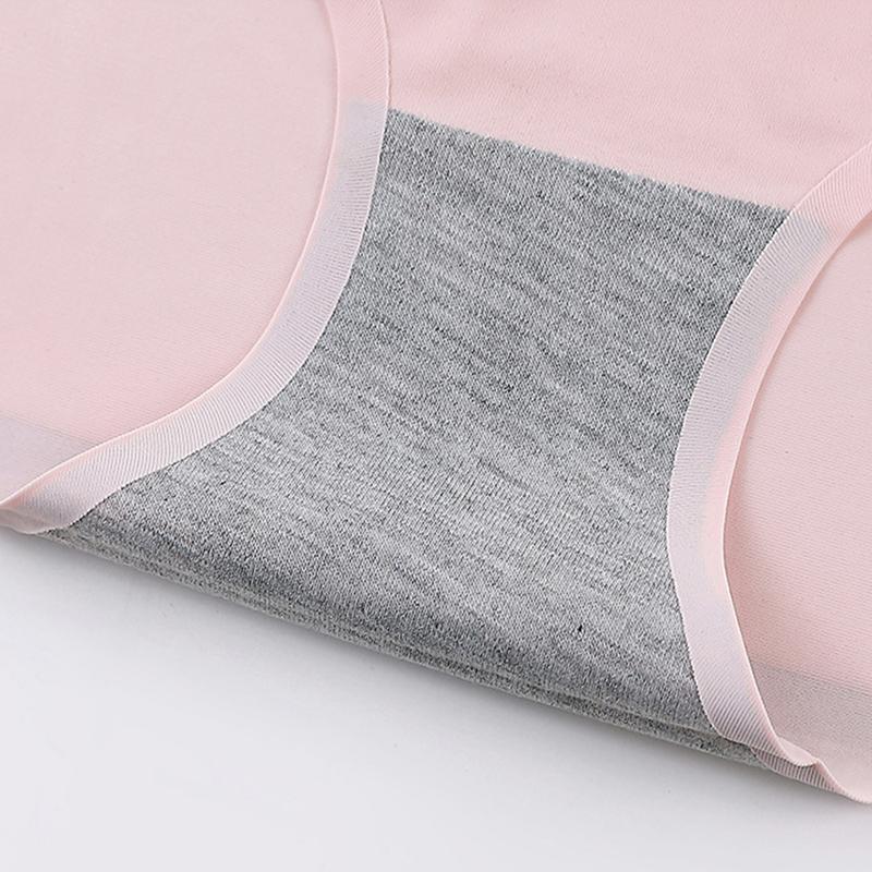 Womens Solid Color Soft Panties Breathable Briefs
