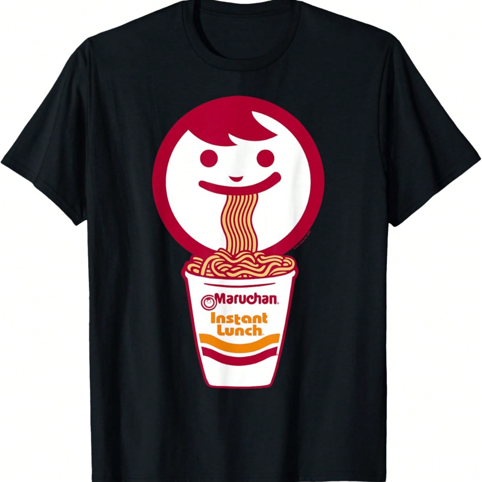 Футболка с логотипом-лицом Maruchan для лапши S разноцветный