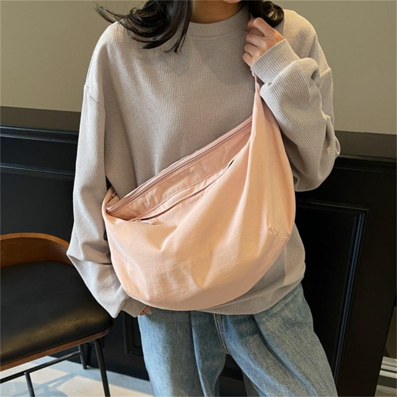 Crescent Bag Small Slings Crossbody Bag with Half Moon Shape Multi Pocket Slings Bag Hoboes Bags Slouchy Dumpling Bags