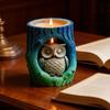 Stump Owl Flower Container Molds Candle Holder Mold Suitable for Resin Casting Handcrafted Jewelry Making and Home Deck