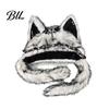 Accessoires de Cosplay Uniques Chapeau Animal en Peluche Mignon, Couvre-chef Oreilles de Chat Poilues, Chapeau Chaud d'Hiver Casquette Douce pour Costume de Fête d'Halloween, Couvre-chef