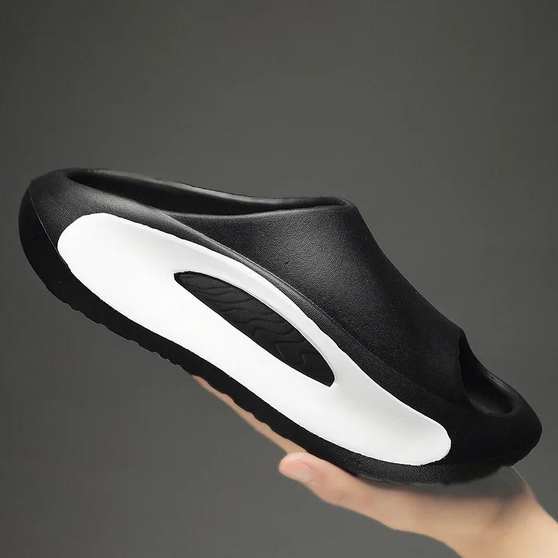 Living Room Slippers Walk Around Home Genuine Mens Slipper for Men Men's Shoes 2024 Male Shoes Sneakers Comfortable Man Sandal