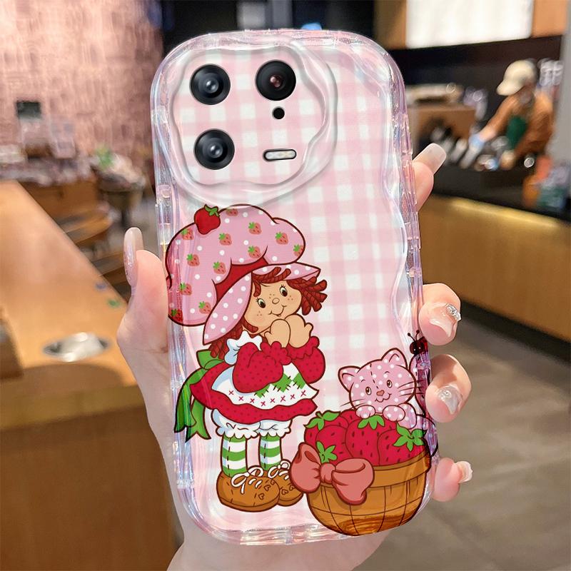Lively Strawberry Girl Case for Xiaomi Mi 15 14T 13 Lite 12 Pro 12S 12X 11i 5G POCO X7 X6 X5 X4 GT X3 NFC F6 F5 F3 M6 Plus Cover