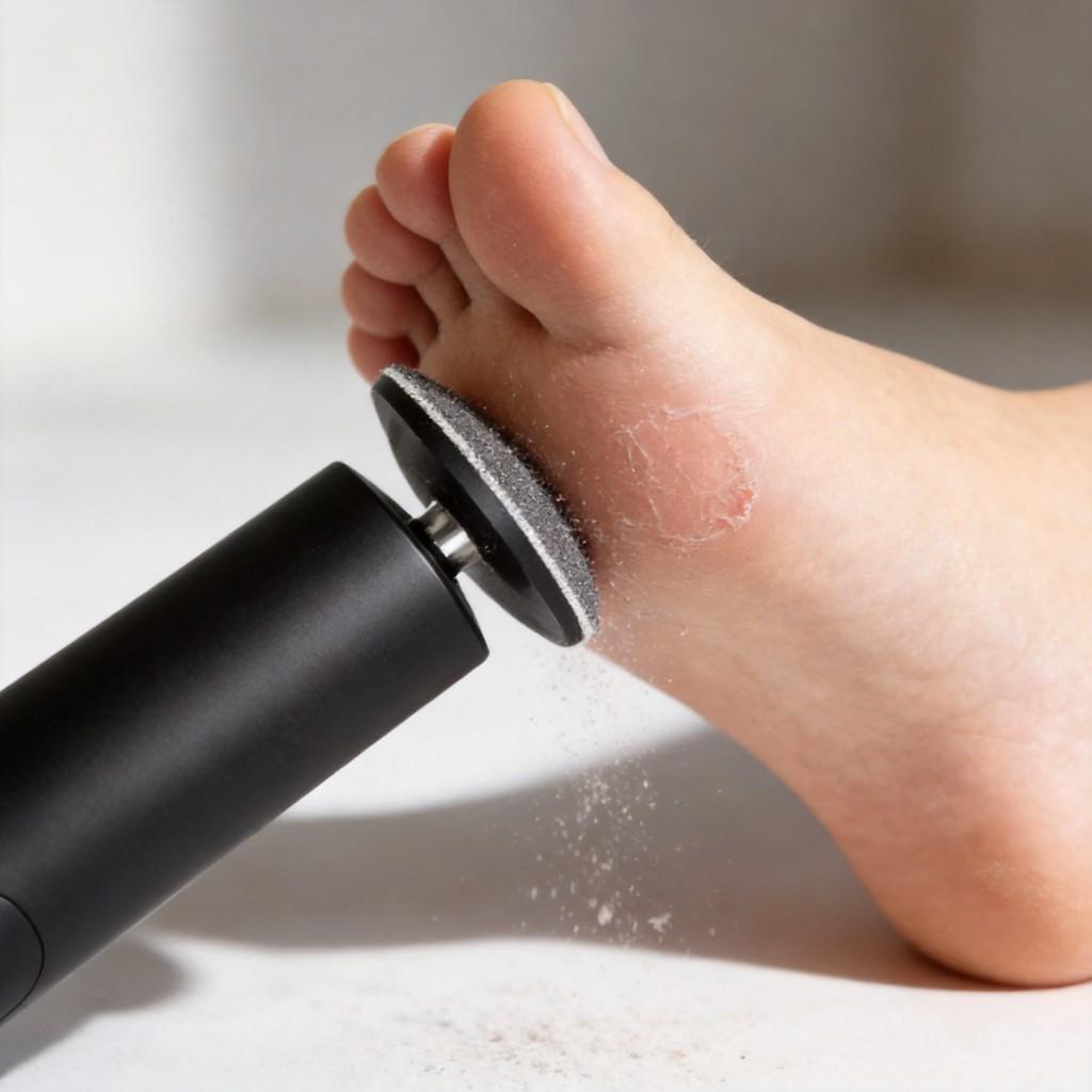 Electric Foot File Rechargeable Callus Remover With Adjustable Speed And 20 Grinding Heads For Athome Pedicure