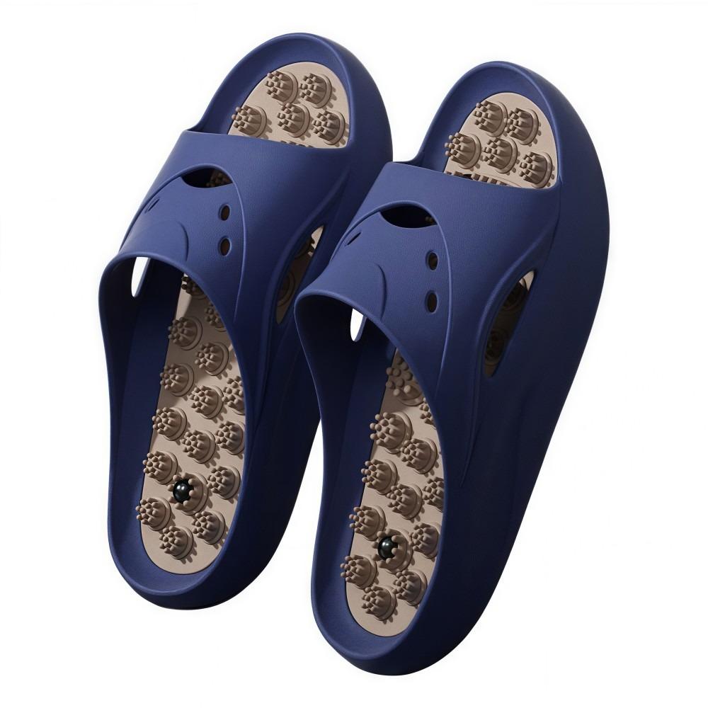 Acupressure Massage Slippers Men Anti-Slip Home Slippers New Sandals Slippers  Relieve Fatigue 42-43 синий