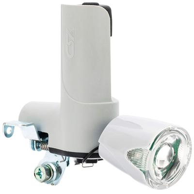 YSD Bicycle Headlight LED Block Dynamo Gray with Afterglow Function DL11G Gray [DL11G]