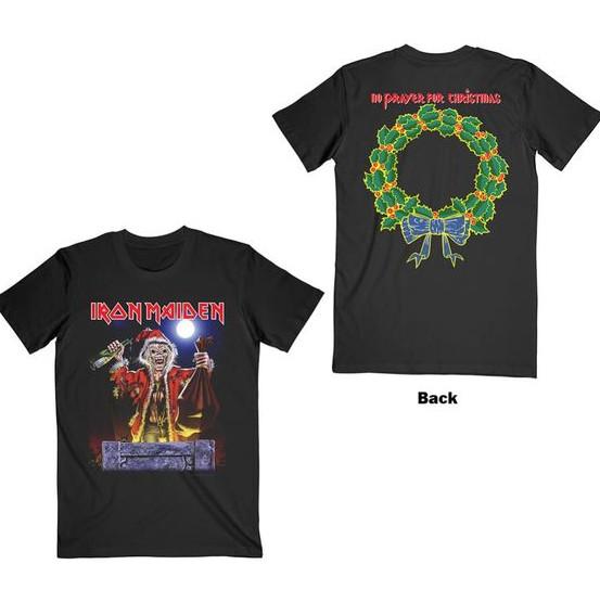 Iron Maiden No Prayer For Christmas Unisex T-Shirt Double Sided