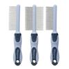 3pcs Pet Dematting Comb Stainless Steel Pet Grooming Comb for Dogs and Cats Gently Removes Loose Undercoat Flea Comb Dog Brush