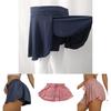 Stylish Women Pleated Athletic Tennis Sports Skirts With Built-in Shorts For Comfort