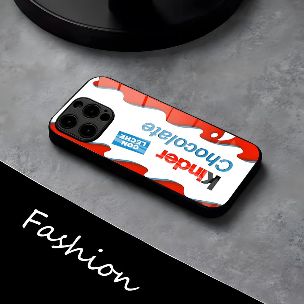 Trolly Egg K-KINDER JOY Surprise Phone Case For IPhone 17 Pro Max 16 15 14 Pro Max 13 11 X Xs Xr 8 7Plus Glass Cover