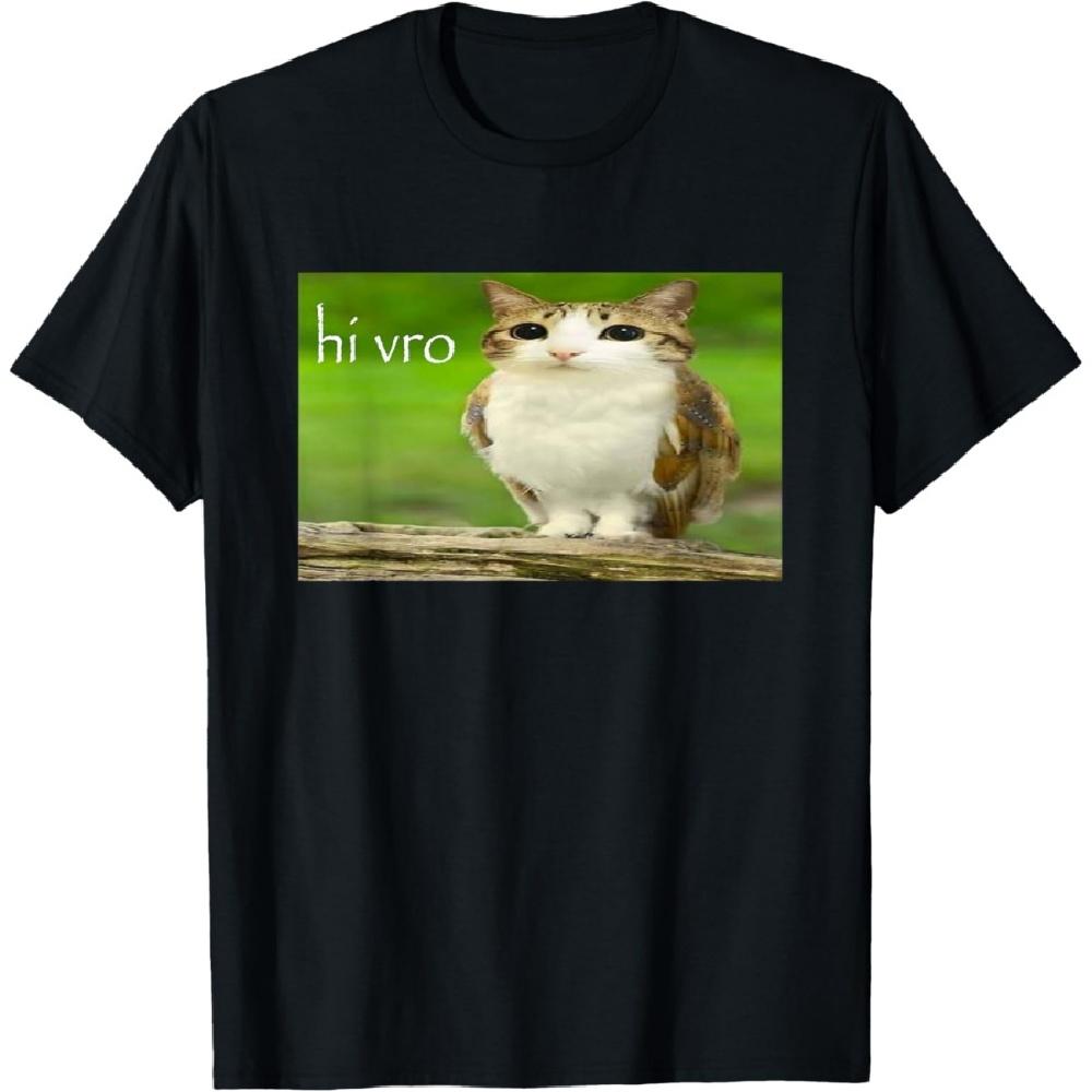 

Футболка з мемом «Привіт Вро Сова Кіт» XXXXXL чорний