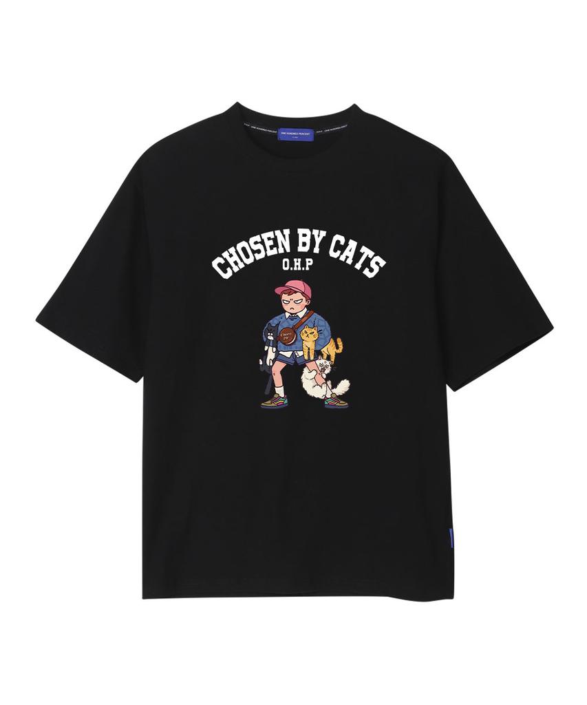 OHP Ohpxharmonia Cat'S Choice Semi-Oversized Short Sleeve T-Shirt