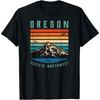 Oregon Retro T Shirt _ Vintage Portland Home State Mountains T-Shirt
