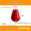 Bakelite Oval Handle Sleeve: Black/Red, M6/M8/M10, Phenolic Tapered Handle.