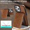 Magnetic Leather Phone Case with Card Holder for iPhone 12 - 17 Series Multi - Functional Stand Shockproof Protective Cover