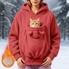 Women's Pet Pocket Hoodie, Long Sleeve Pullover Sweatshirt for Dog and Lovers