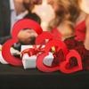 New wooden heart shape Ornaments Home Decor Valentine's Day Living Room Desk Decoration Festival Gift Crafts