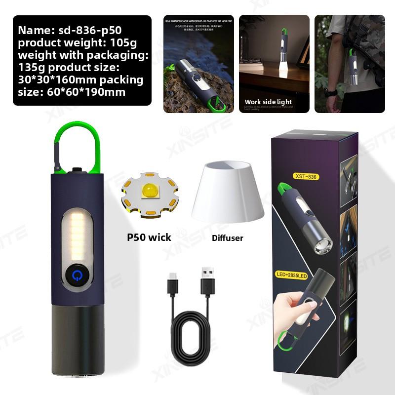 Multifunctional Outdoor Flashlight - Camping Lantern & Night - Riding Flashlight, Waterproof, Long - Lasting Battery Life